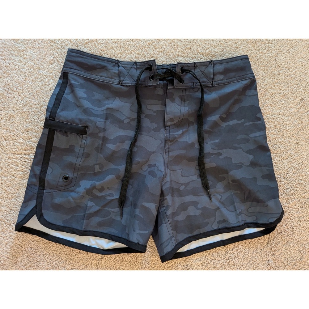 Maui Rippers Camo Board Shorts Swim Trunks‎ Cargo Pocket Women's Size 0